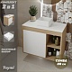 Teymi Тумба с раковиной Nura 80 Helmi Mini 24 подвесная дуб/белый – картинка-24
