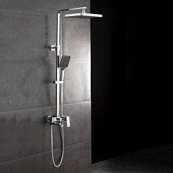 Frap Душевая стойка H76 F2476 хром – фотография-2