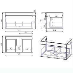 Owl 1975 Мебель для ванной Sjel 80 – фотография-9