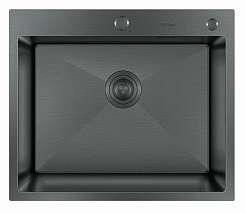 Hoffger Мойка для кухни 6045 Black – фотография-1