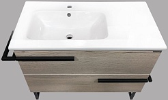 Comforty Тумба с раковиной Дюссельдорф 90 дуб дымчатый – фотография-2