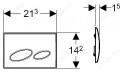 Geberit Кнопка смыва Kappa 20 115.228.21.1 хром – фотография-3