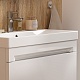 Equil Тумба с раковиной Corner 80 2 ящика напольная белая – фотография-17