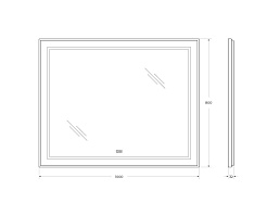 BelBagno Зеркало SPC-KRAFT-1000-800-LED-TCH-WARM – фотография-10