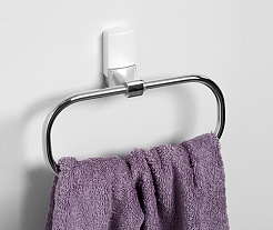 WasserKRAFT Держатель полотенец кольцо Leine K-5060WHITE – фотография-2