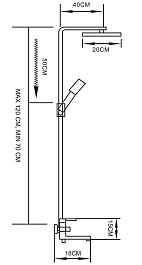 Mixline Душевая стойка 530035 хром – фотография-3