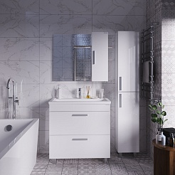 Grossman Зеркальный шкаф Нео 80 белый – фотография-4