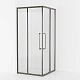 Cezares Душевой уголок Relax 304 RELAX-304-A-2-90-C-GM 90x90 профиль оружейная сталь стекло прозрачное – картинка-11