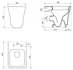 BelBagno Унитаз приставной REGINA – фотография-2