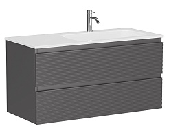 Sancos Тумба с раковиной Folk 100 R grey soft раковина Grace 101 R CN7015 – фотография-1