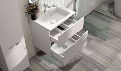 Jorno Тумба с раковиной Modul 65 белая глянцевая – фотография-6