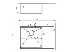 Zorg Кухонная мойка "Master" Linus ZM R-7852-L – фотография-2