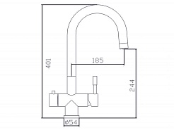 Zorg Смеситель для кухни "SZR-1339 F-A GRANTIS" – фотография-2
