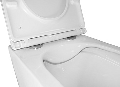 Azario Унитаз подвесной Teramo AZ-0052 безободковый белый – фотография-13