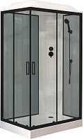 Royal Bath Душевая кабина HP RB 8120HP6-GT-BL-R 120x80 R стекло прозрачное профиль черный матовый