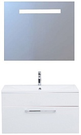 De Aqua Мебель для ванной Кубика 90, зеркало Экстра EXT 90 – фотография-1