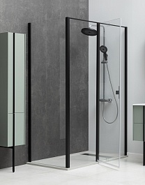 Allen Brau Душевой уголок Priority 90x100 3.31027.BBA/3.31048.BBA чёрный браш – фотография-8