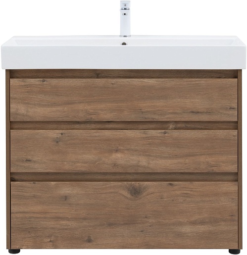Aquanet Мебель для ванной Nova Lite 100 дуб рустикальный – картинка-3