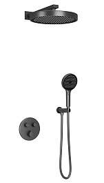 Sancos Душевой комплект Space SC3006GMG вороненая сталь – фотография-1