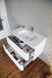 BelBagno Мебель для ванной ENERGIA 800 Bianco Lucido, подсветка – фотография-6