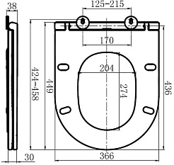 Am.Pm Крышка-сиденье Inspire C507853WH с микролифтом – фотография-2