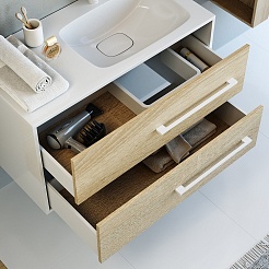 Aqwella Тумба с раковиной Майами 90 R – фотография-2