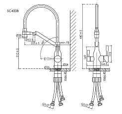 Sancos Смеситель для кухни Orta SC4008MB матовый черный – фотография-4