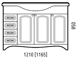 Corozo Тумба с раковиной Классика 120 – фотография-2