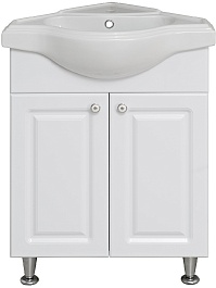 Runo Тумба с раковиной Классик 65 белая – фотография-1