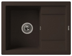 Florentina Мойка гранитная Липси 660 с углубленным крылом мокко – фотография-1