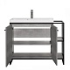 Style Line Тумба с раковиной Лофт Classic 80/100 L бетон – картинка-14