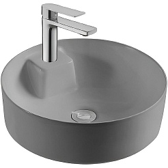 Aquatek Накладная раковина Европа 40 AQ5212-MG матовая серая – фотография-1