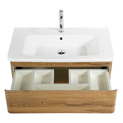 BelBagno Тумба под раковину Albano-Cer 80 подвесная Rovere Rustico – фотография-4