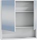 СанТа Зеркальный шкаф Сити 60 белый – фотография-5