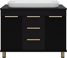 Brevita Тумба с раковиной Enfida 100 черная