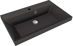 Style Line Тумба с кварцевой раковиной антрацит Матис 70 тауп темный – фотография-3