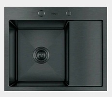 Hoffger Мойка для кухни 5848L Black левая чаша