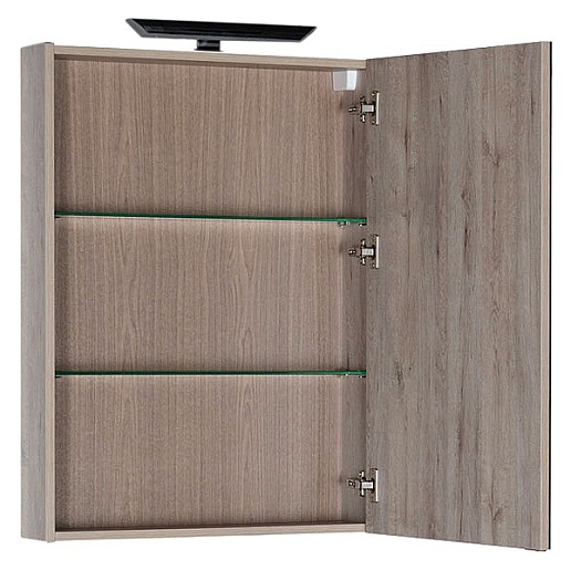 Aquanet Зеркальный шкаф "Мадейра 60" дуб кантри – фотография-2