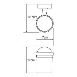 WasserKRAFT Подстаканник одинарный "Isen K-4028" – фотография-2