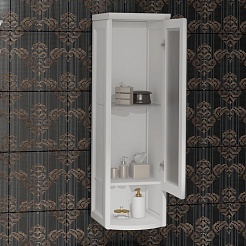 Opadiris Шкаф навесной Клио 30 R белый матовый – фотография-2