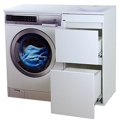 Misty Тумба с раковиной Фостер 100 R с 2 ящиками – фотография-5