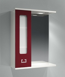Какса-а Мебель для ванной "Витраж-Цвет 55" L бордо – фотография-3