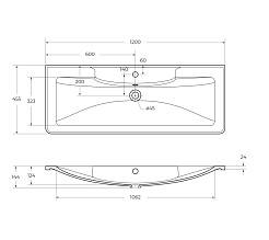 BelBagno Мебель для ванной Acqua 120 Pino Scania с раковиной BB1200/455-LV-ART-ALR-NERO – фотография-17
