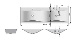 Velvex Тумба с раковиной Pulsus 140 дуб сонома – фотография-8