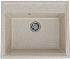 Teymi Мойка кухонная Lori Maxi 60 кварцевая бежевая матовая