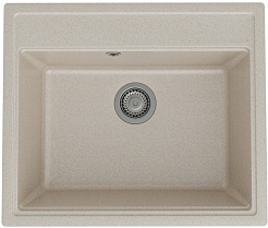 Teymi Мойка кухонная Lori Maxi 60 кварцевая бежевая матовая – фотография-1