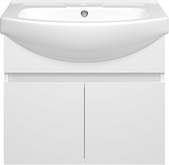 Misty Тумба под раковину Монро 65 подвесная белая – фотография-1