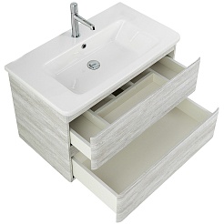 BelBagno Тумба под раковину Albano-Cer 80 подвесная Rovere Vintage Bianco – фотография-4