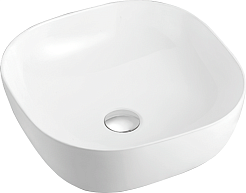 Esbano Раковина накладная Enola 42.5 белая – фотография-1