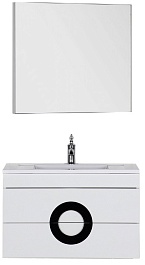 De Aqua Мебель для ванной Форма 80, зеркало Сильвер – фотография-1